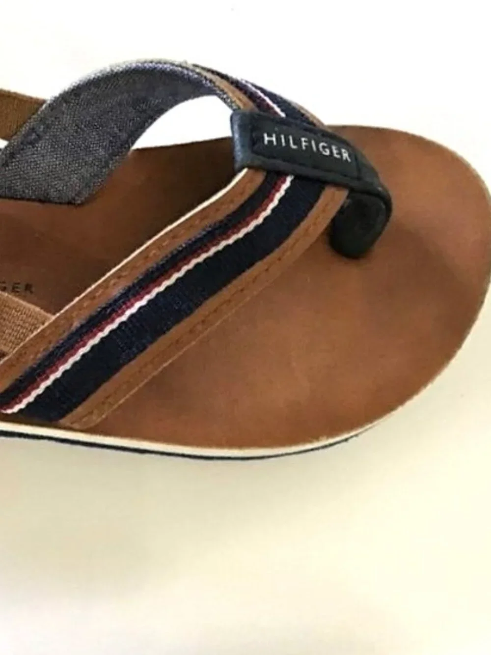 TOMMY HILFIGER TODDLER BOYS LIL DANNY FLIP FLOPS SIZE 7/8